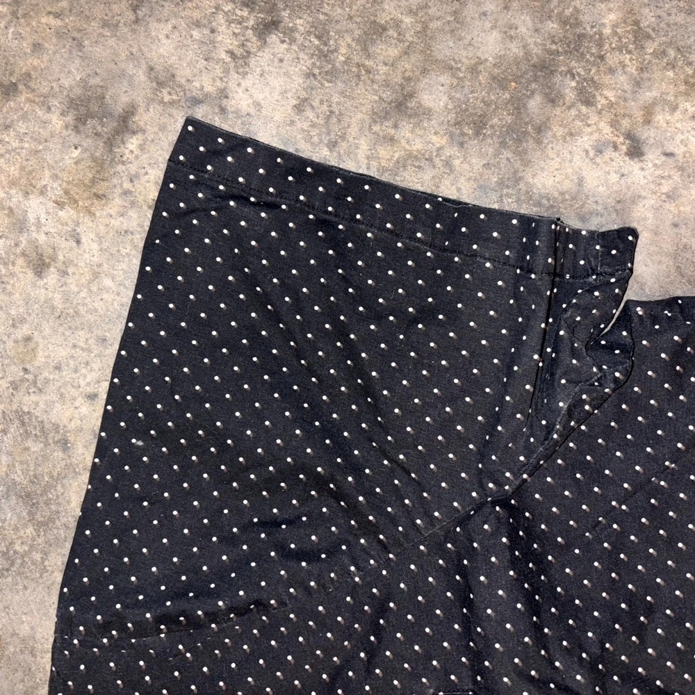 John Blair Shirt Mens 3XL Black Polka Dot Cotton Stretch Short Sleeve Button Up - Picture 7 of 8
